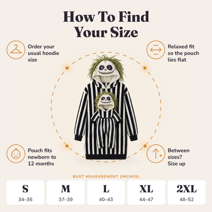 Beetlejuice — Mom & Baby Pouch Hoodie